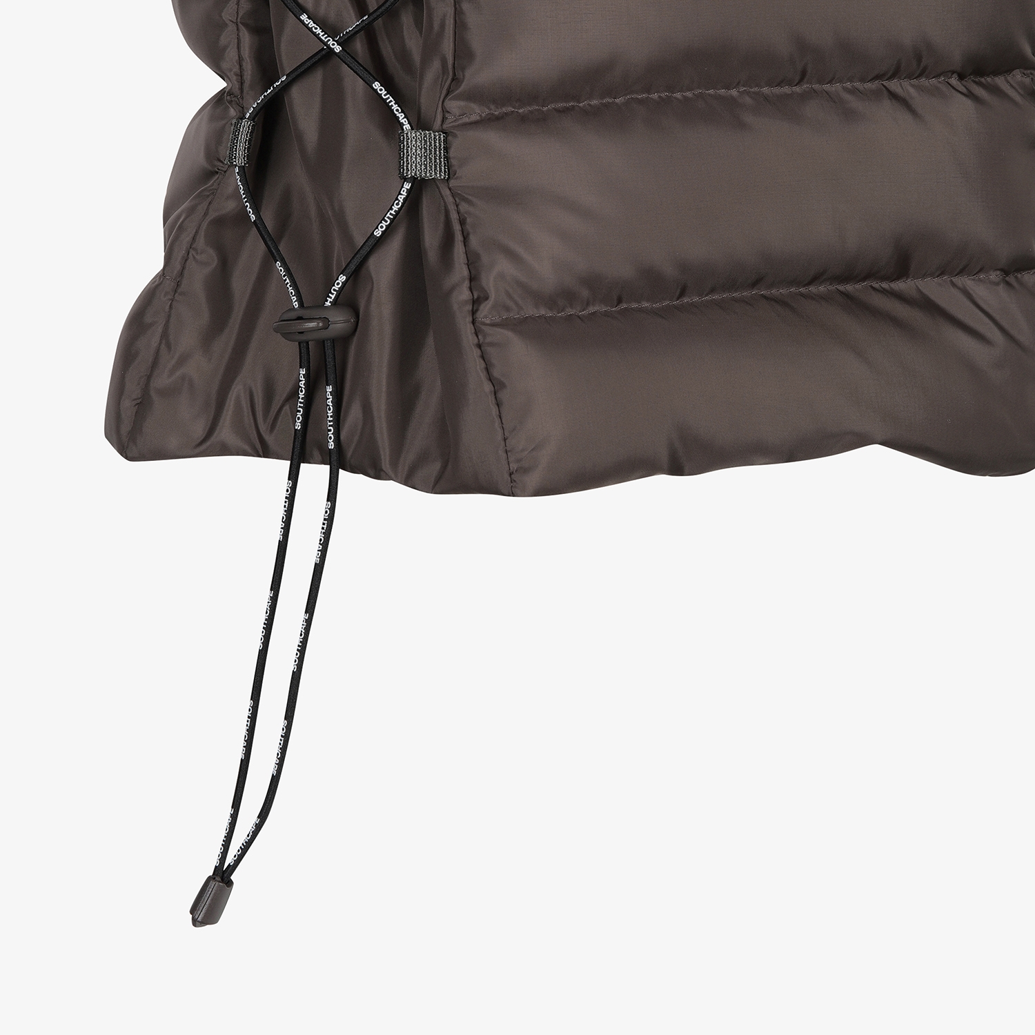 사우스케이프 여성 소프트 구스 다운 베스트_브라운