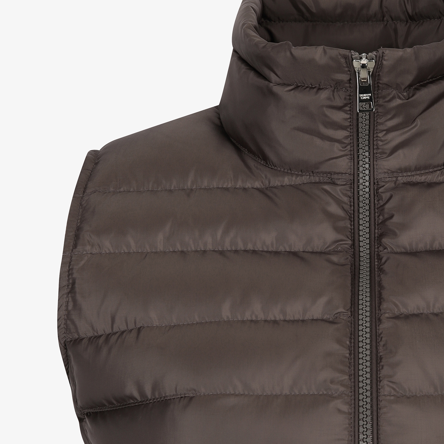 사우스케이프 여성 소프트 구스 다운 베스트_브라운