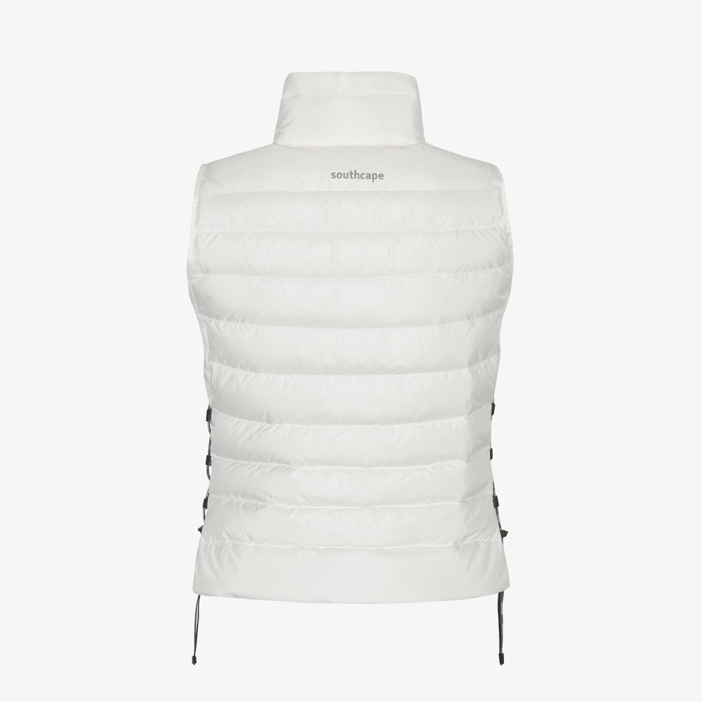 사우스케이프 여성 소프트 구스 다운 베스트_화이트