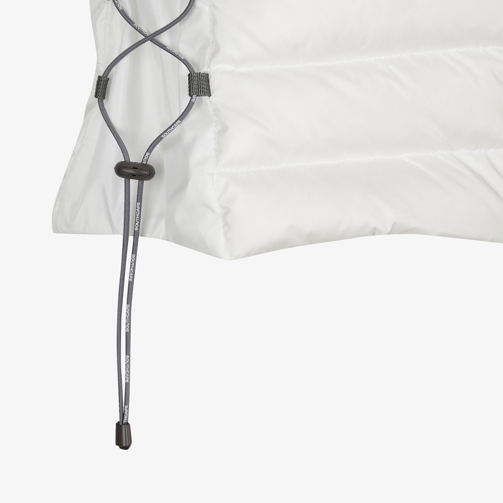 사우스케이프 여성 소프트 구스 다운 베스트_화이트