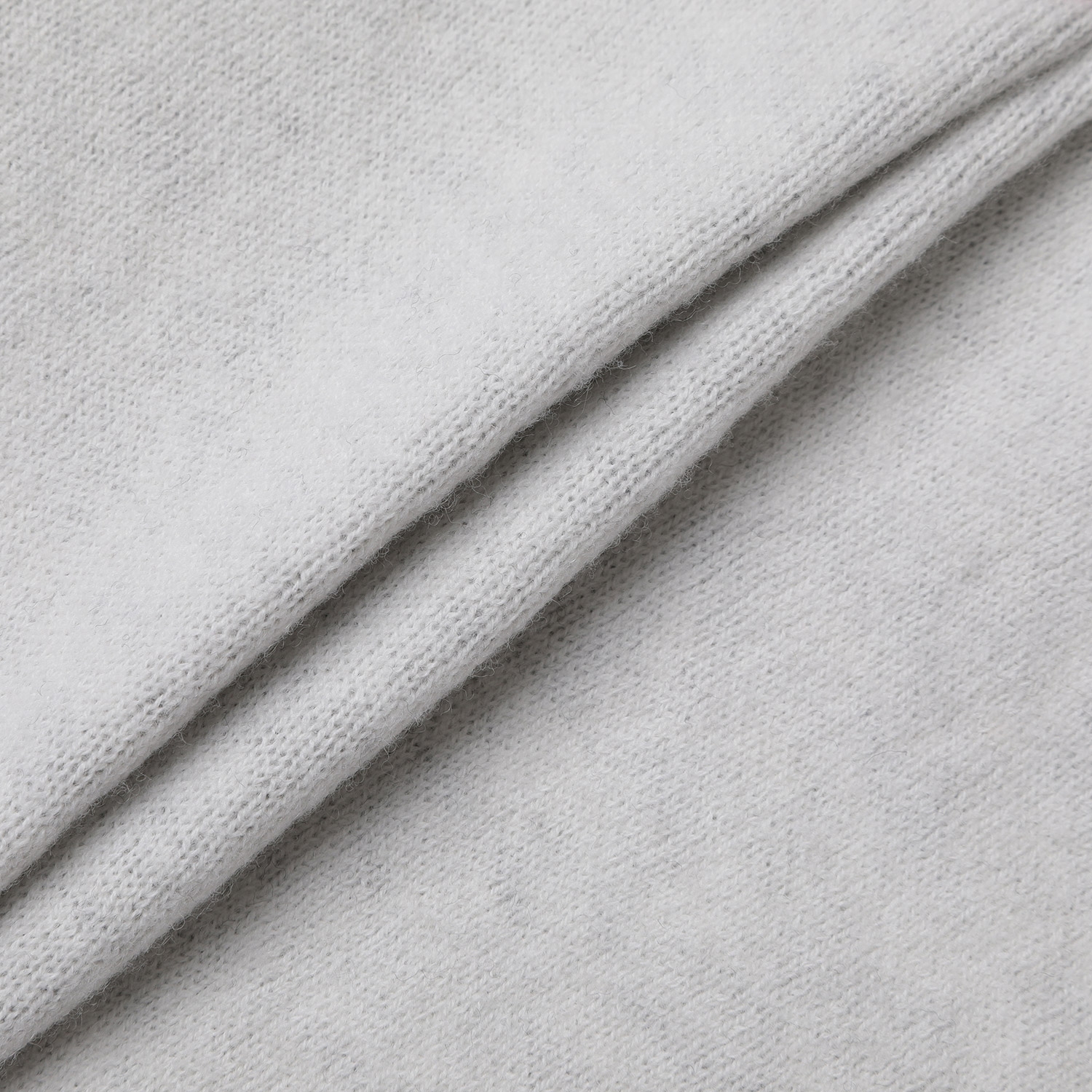 사우스케이프 여성 리버시블 자카드 니트 후드 집업_아이보리