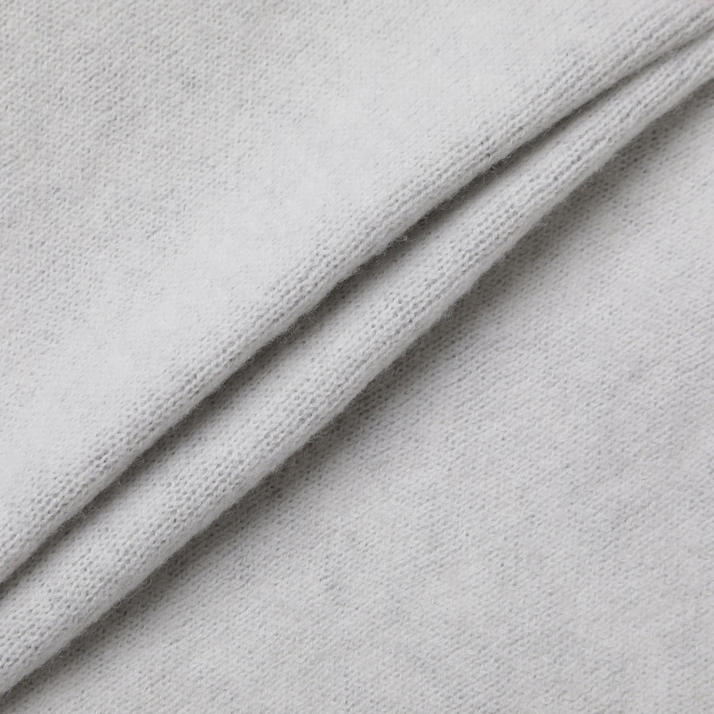 사우스케이프 여성 리버시블 자카드 니트 후드 집업_아이보리