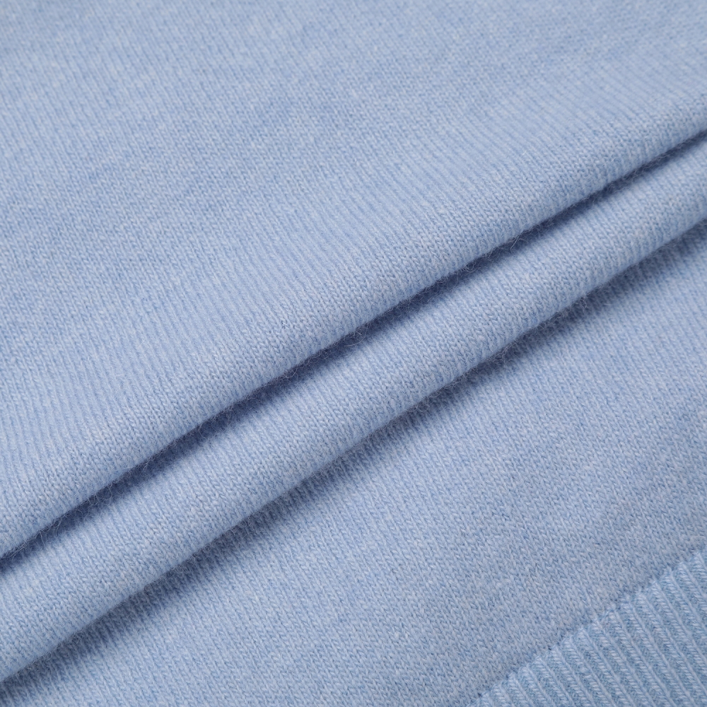 사우스케이프 여성 방풍 캐시미어 모크넥 니트 풀오버_블루