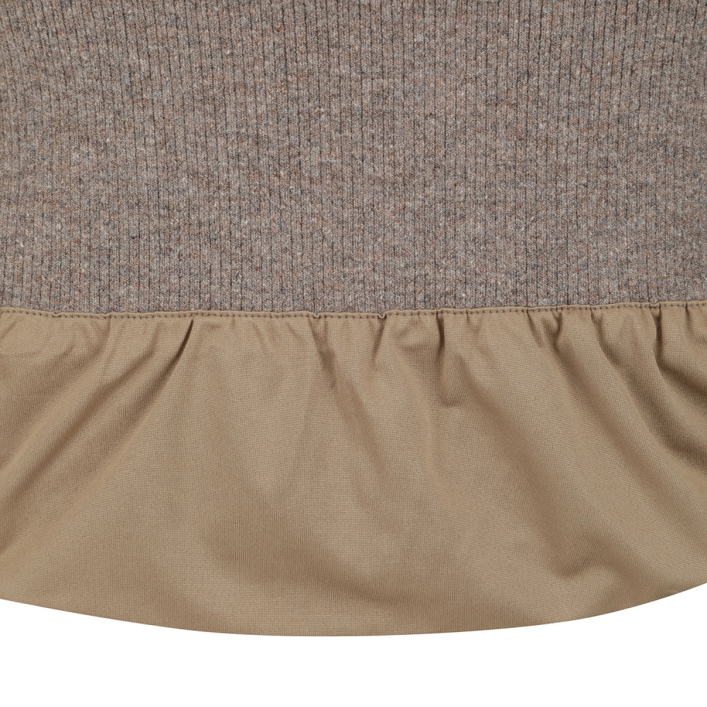 사우스케이프 여성 방풍 캐시미어 모크넥 니트 풀오버_멜란지 베이지