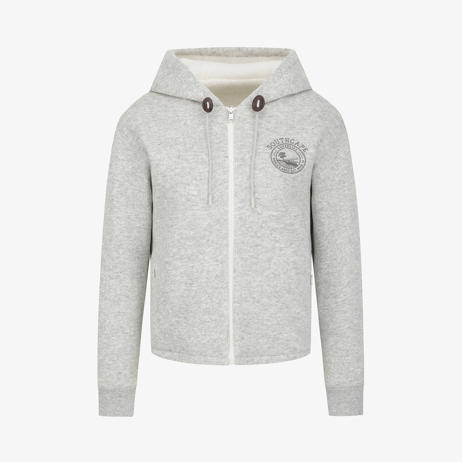 사우스케이프 여성 선라이즈 하우스 리버시블 후드 집업 점퍼_그레이