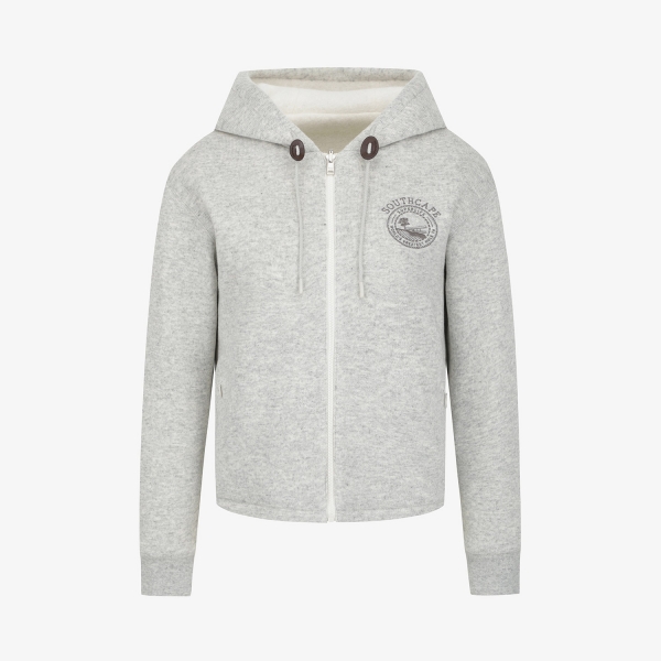 사우스케이프 여성 선라이즈 하우스 리버시블 후드 집업 점퍼_그레이