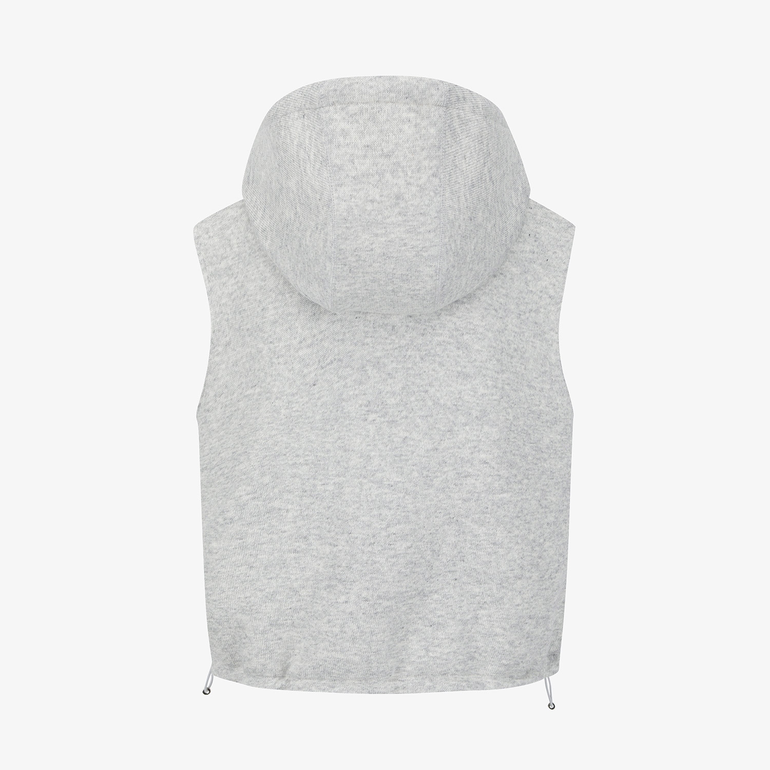 사우스크로스 여성 리버시블 부클 니트 후드 베스트_그레이