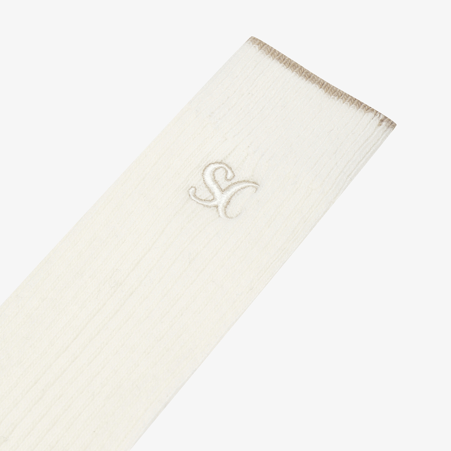 사우스케이프 여성 SC 로고 롱 오버니삭스_아이보리