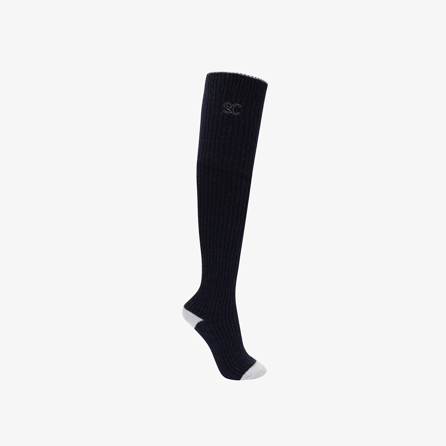 사우스케이프 여성 SC 로고 롱 오버니삭스_네이비