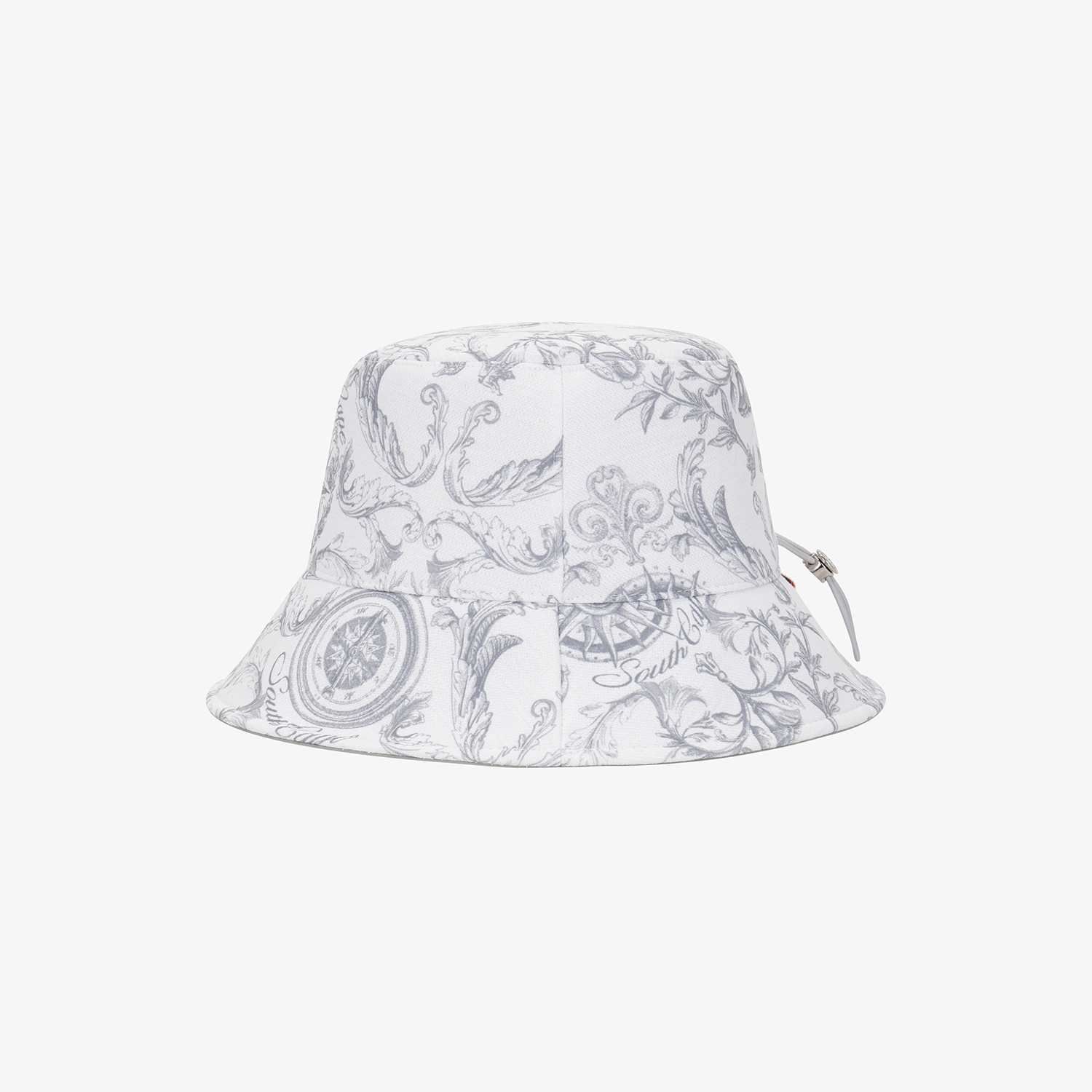 여성 사우스크로스 프린트 버킷햇_그레이
