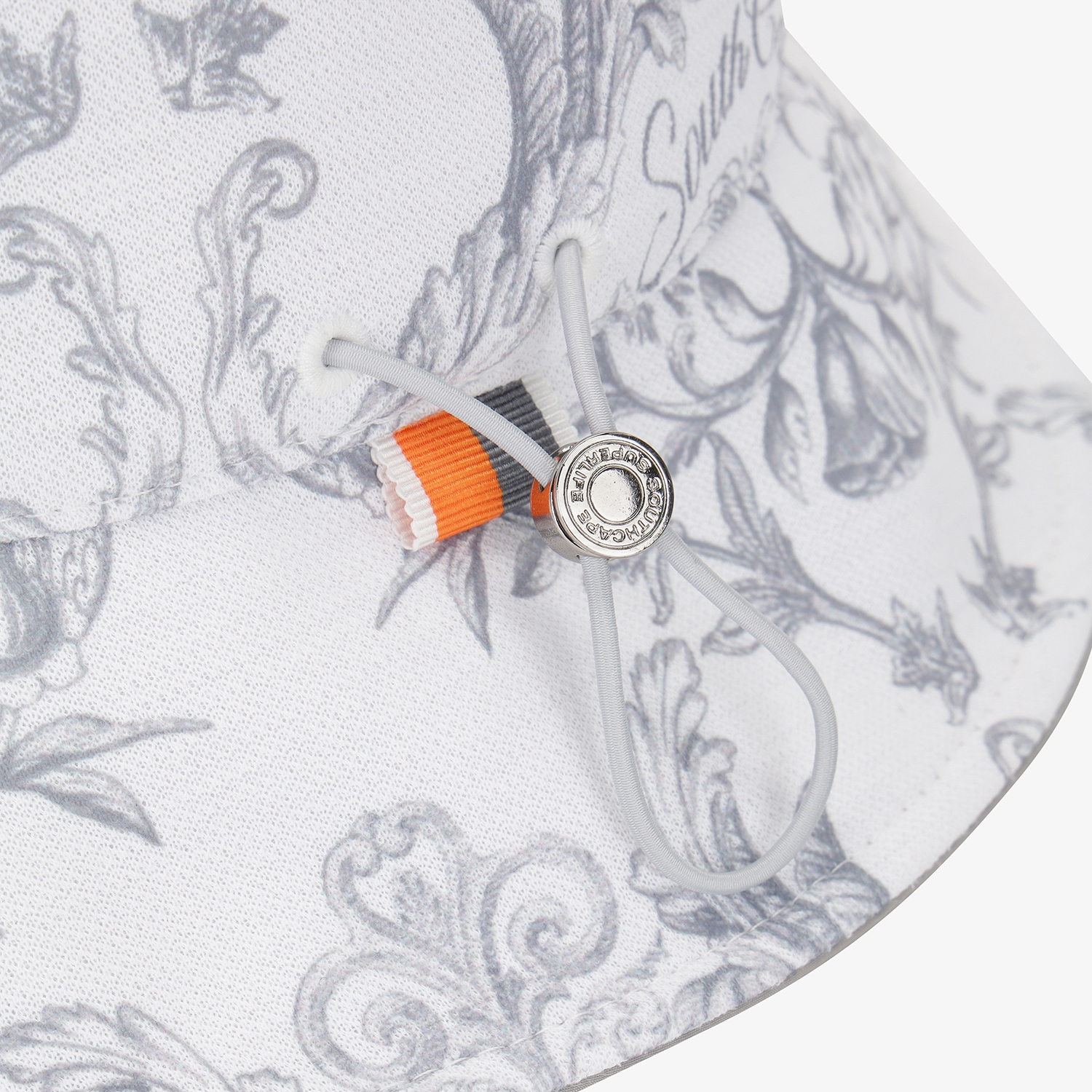 여성 사우스크로스 프린트 버킷햇_그레이