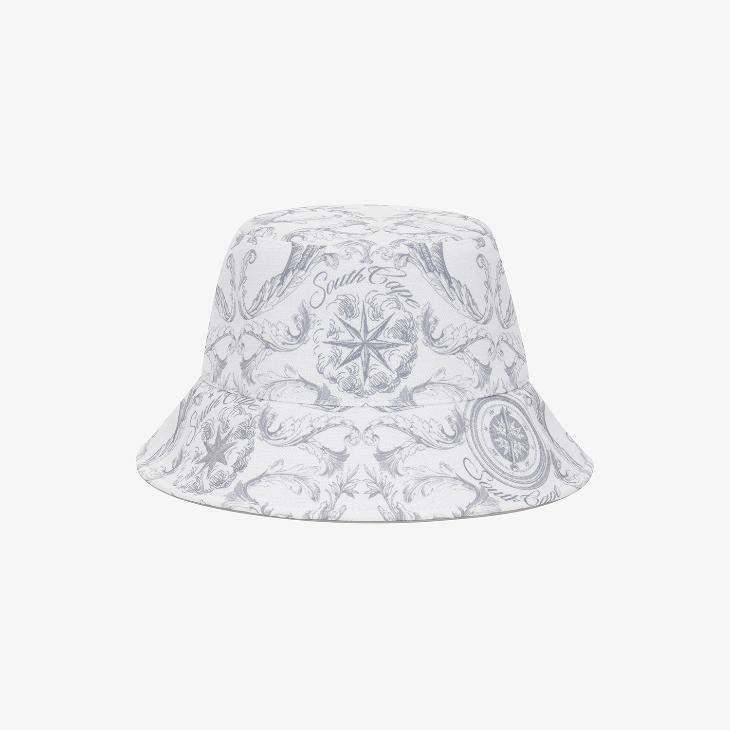 여성 사우스크로스 프린트 버킷햇_그레이
