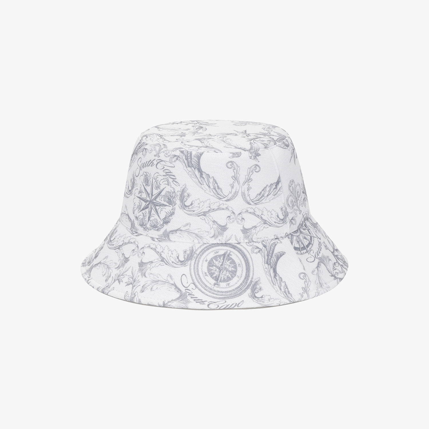 여성 사우스크로스 프린트 버킷햇_그레이