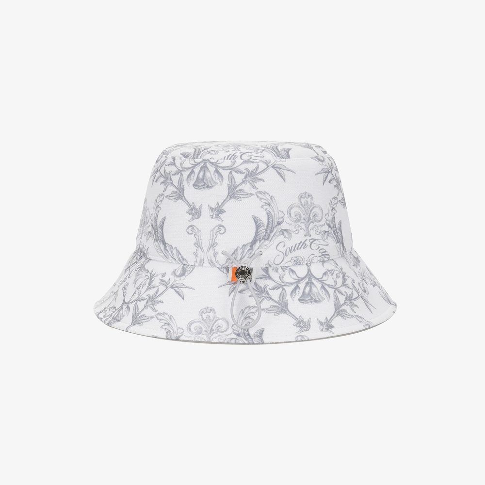 여성 사우스크로스 프린트 버킷햇_그레이