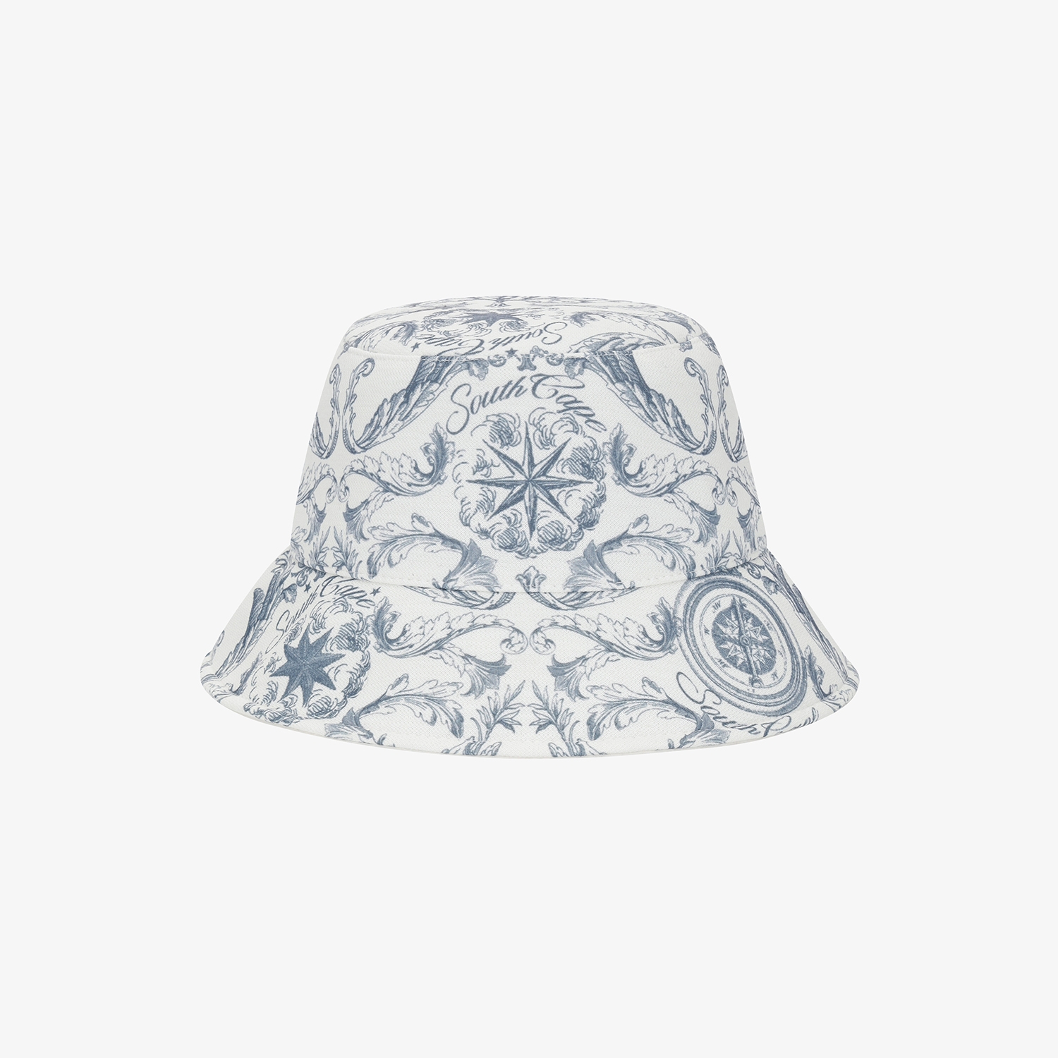 여성 사우스크로스 프린트 버킷햇_네이비