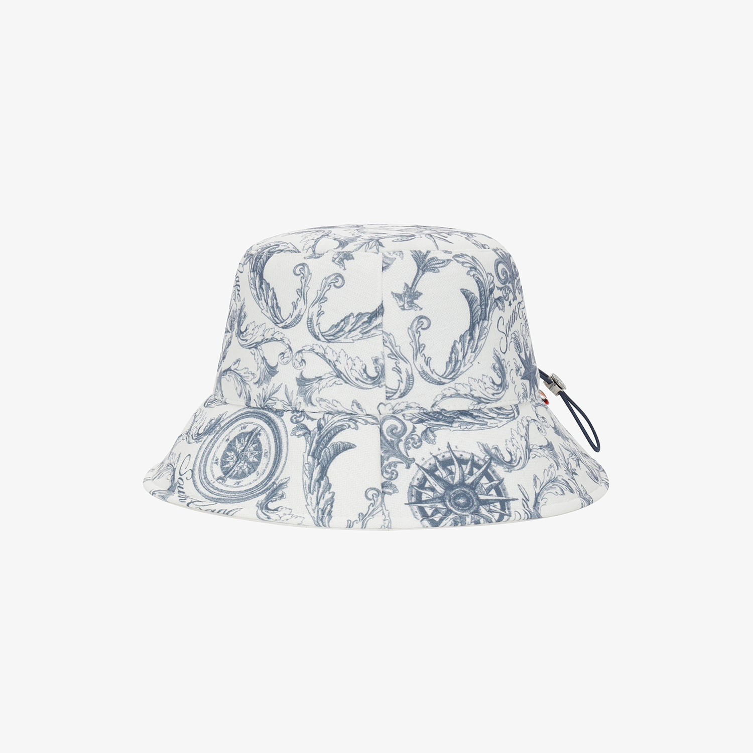 여성 사우스크로스 프린트 버킷햇_네이비