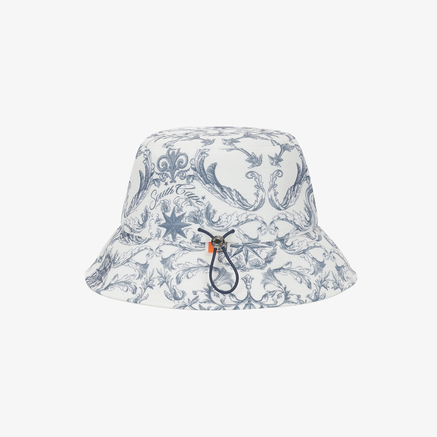 여성 사우스크로스 프린트 버킷햇_네이비