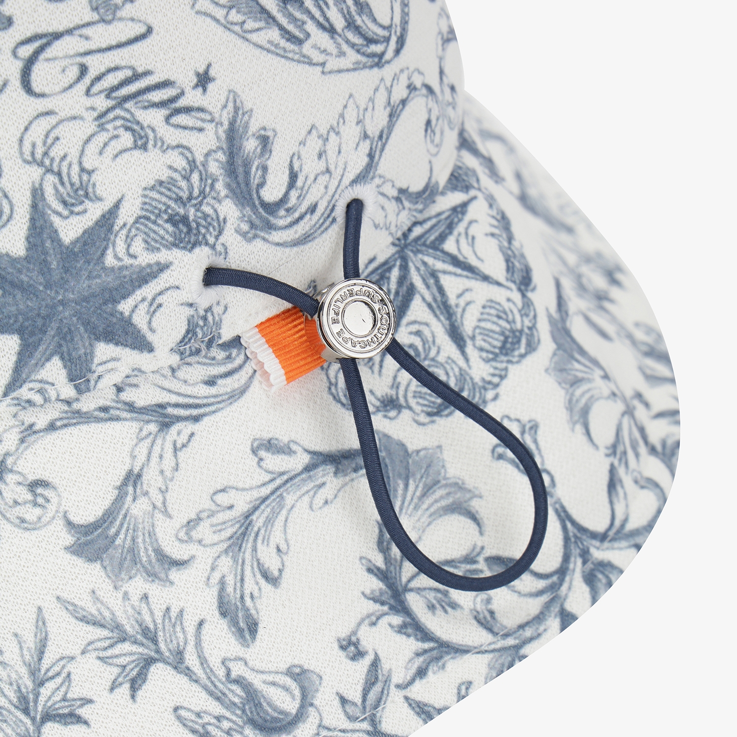 여성 사우스크로스 프린트 버킷햇_네이비