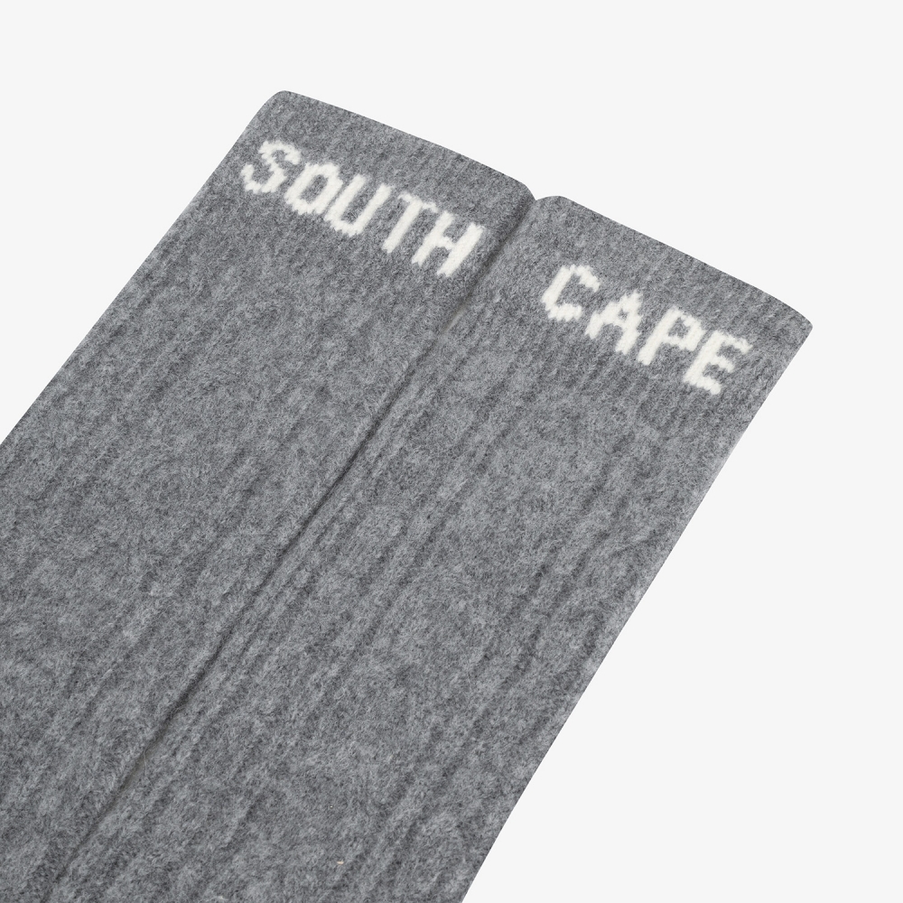 사우스케이프 여성 에어울 니트 레그 워머_그레이