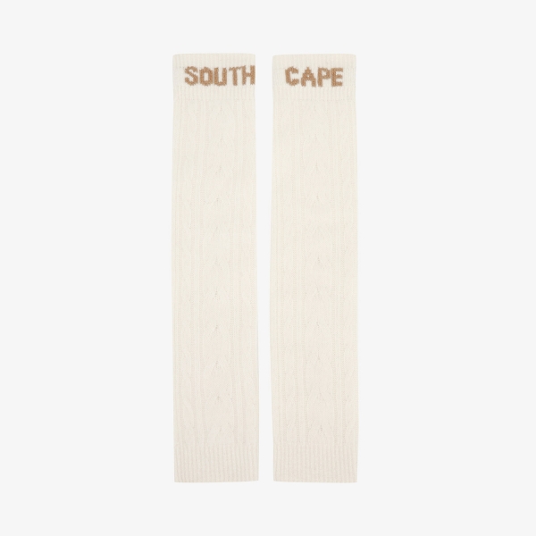 사우스케이프 여성 에어울 니트 레그 워머_아이보리