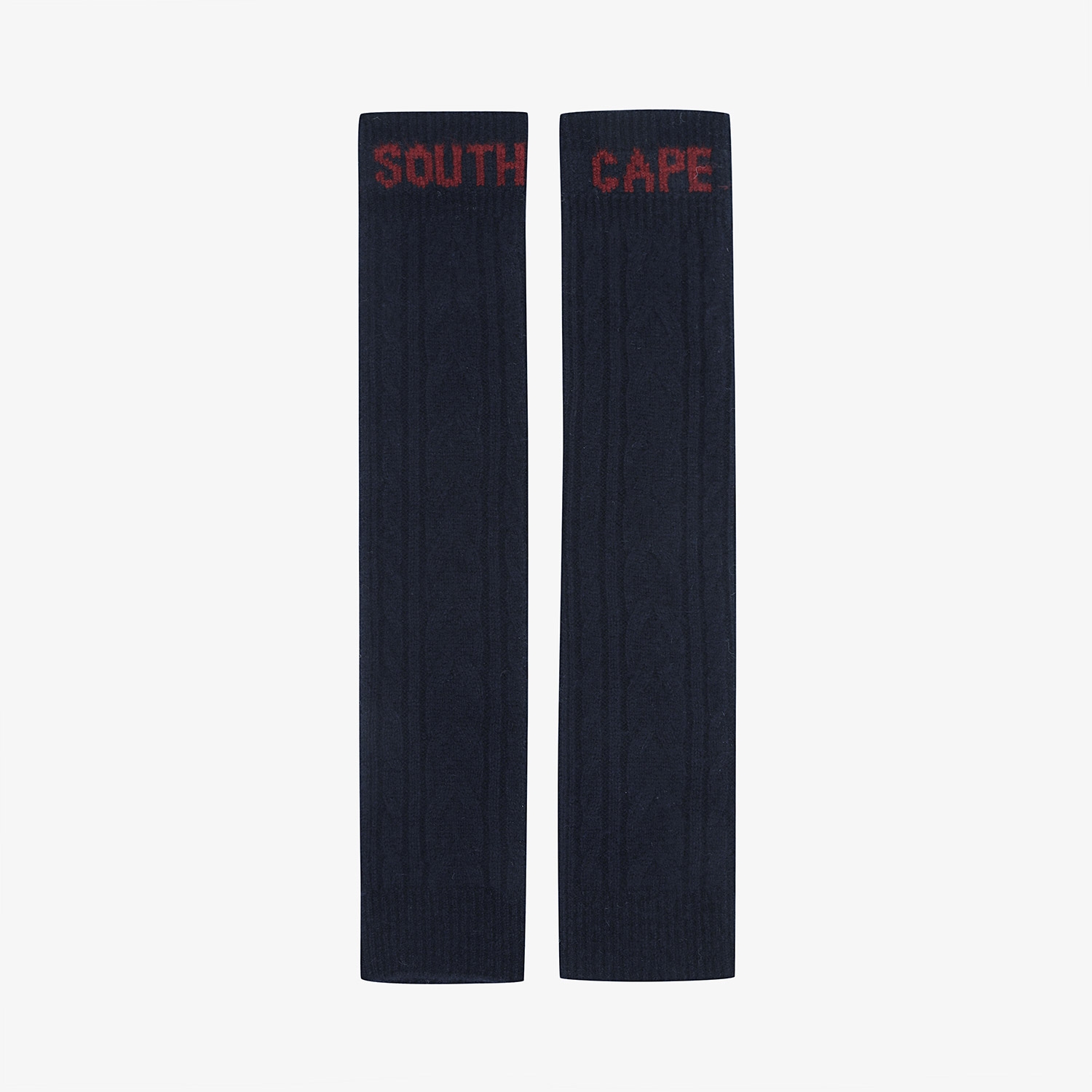 사우스케이프 여성 에어울 니트 레그 워머_네이비