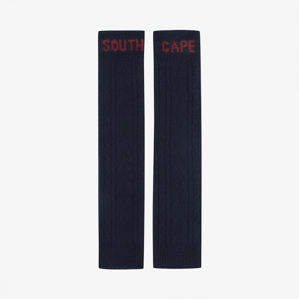 사우스케이프 여성 에어울 니트 레그 워머_네이비