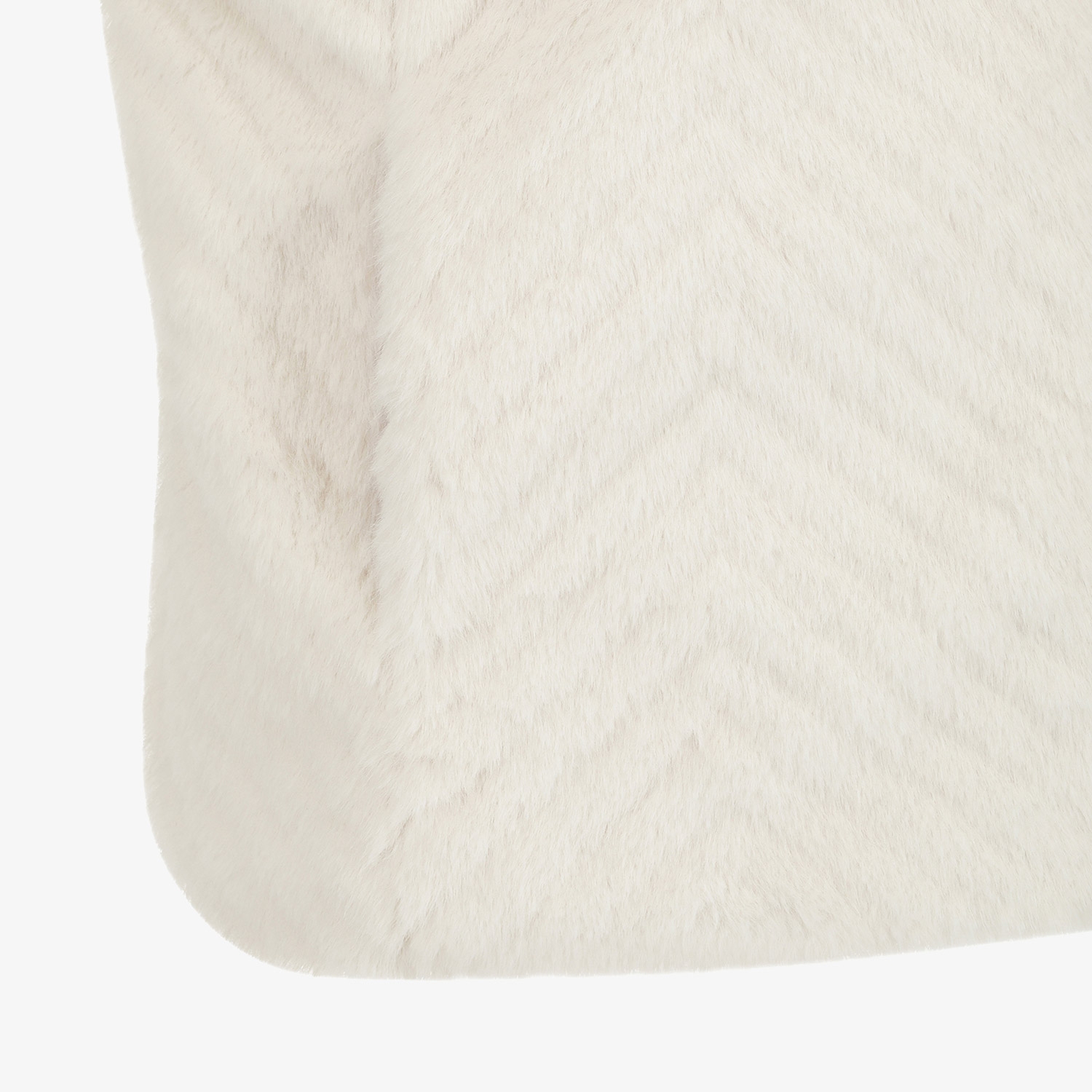 여성 사우스크로스 페이크 퍼 하이넥 리버시블 베스트_아이보리