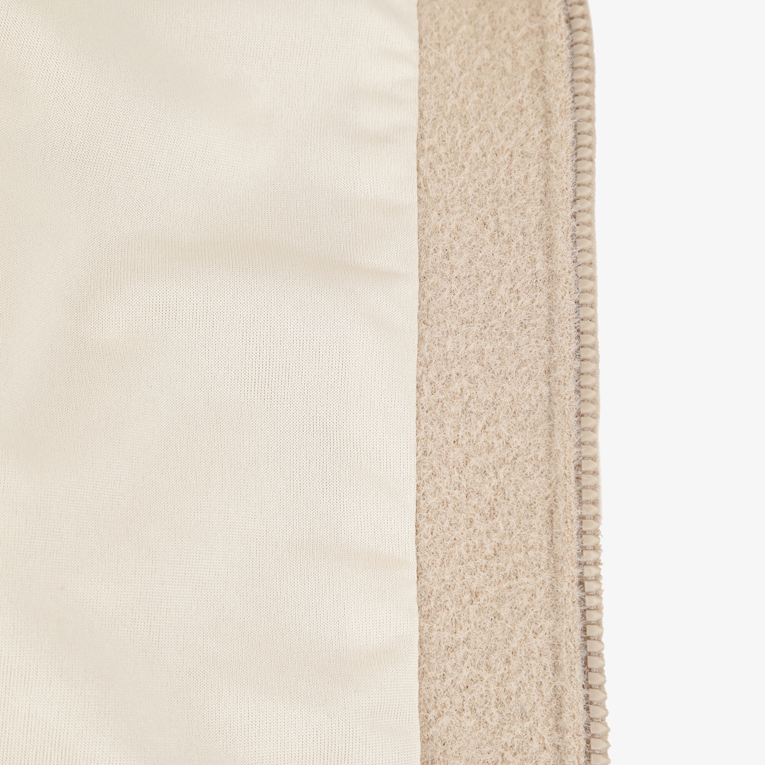 사우스케이프 여성 볼란테 자카드 니트 후드 집업_베이지