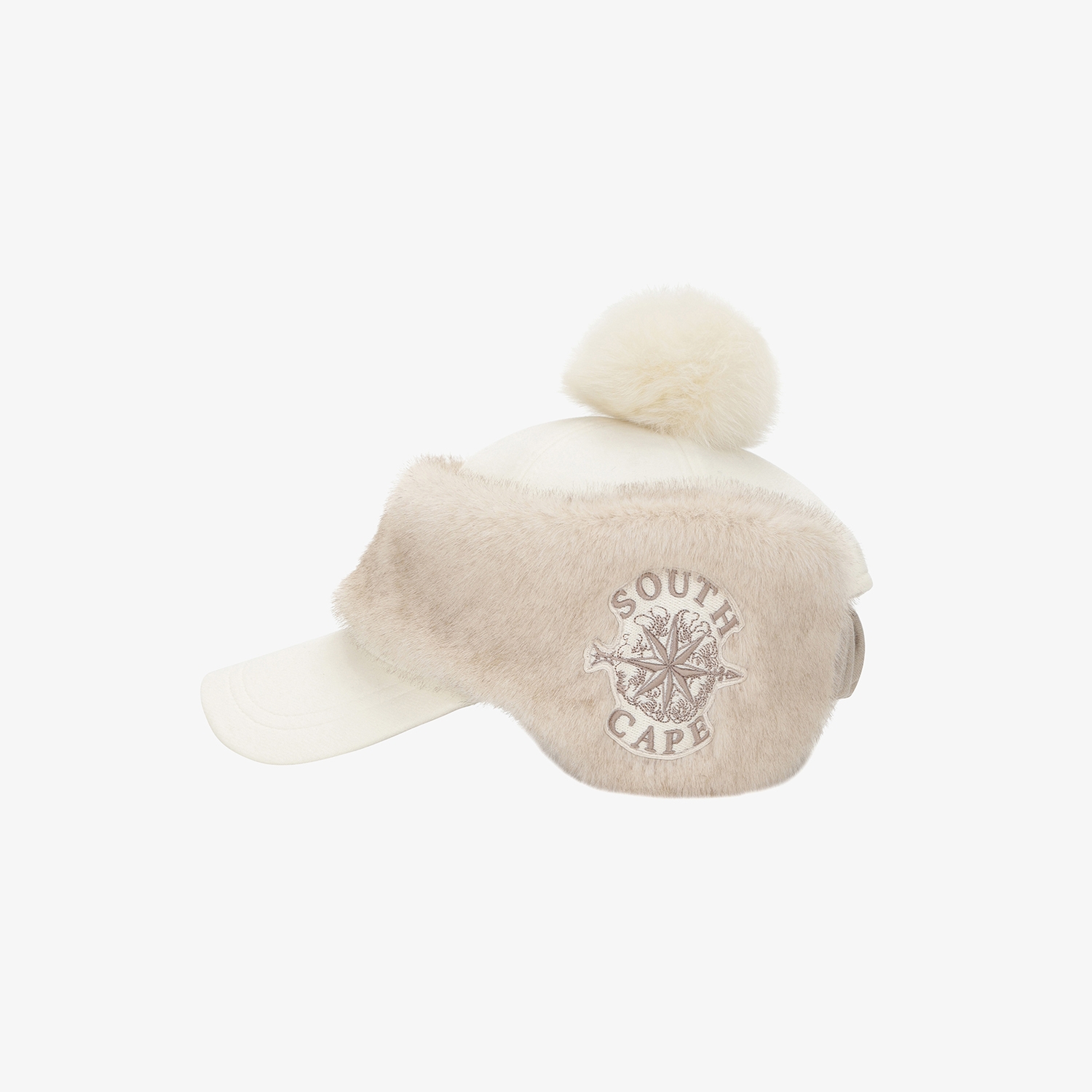 여성 사우스크로스 2-WAY 이어머프 볼캡_아이보리