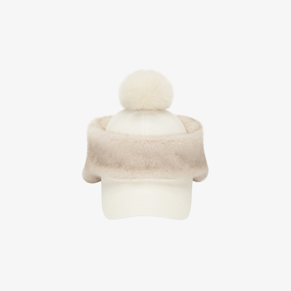 여성 사우스크로스 2-WAY 이어머프 볼캡_아이보리