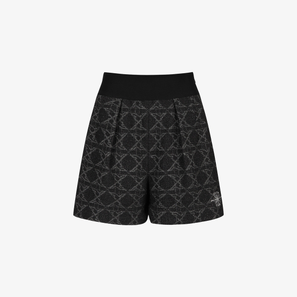 여성 사우스크로스 볼란테 트위드 하프 쇼츠_블랙