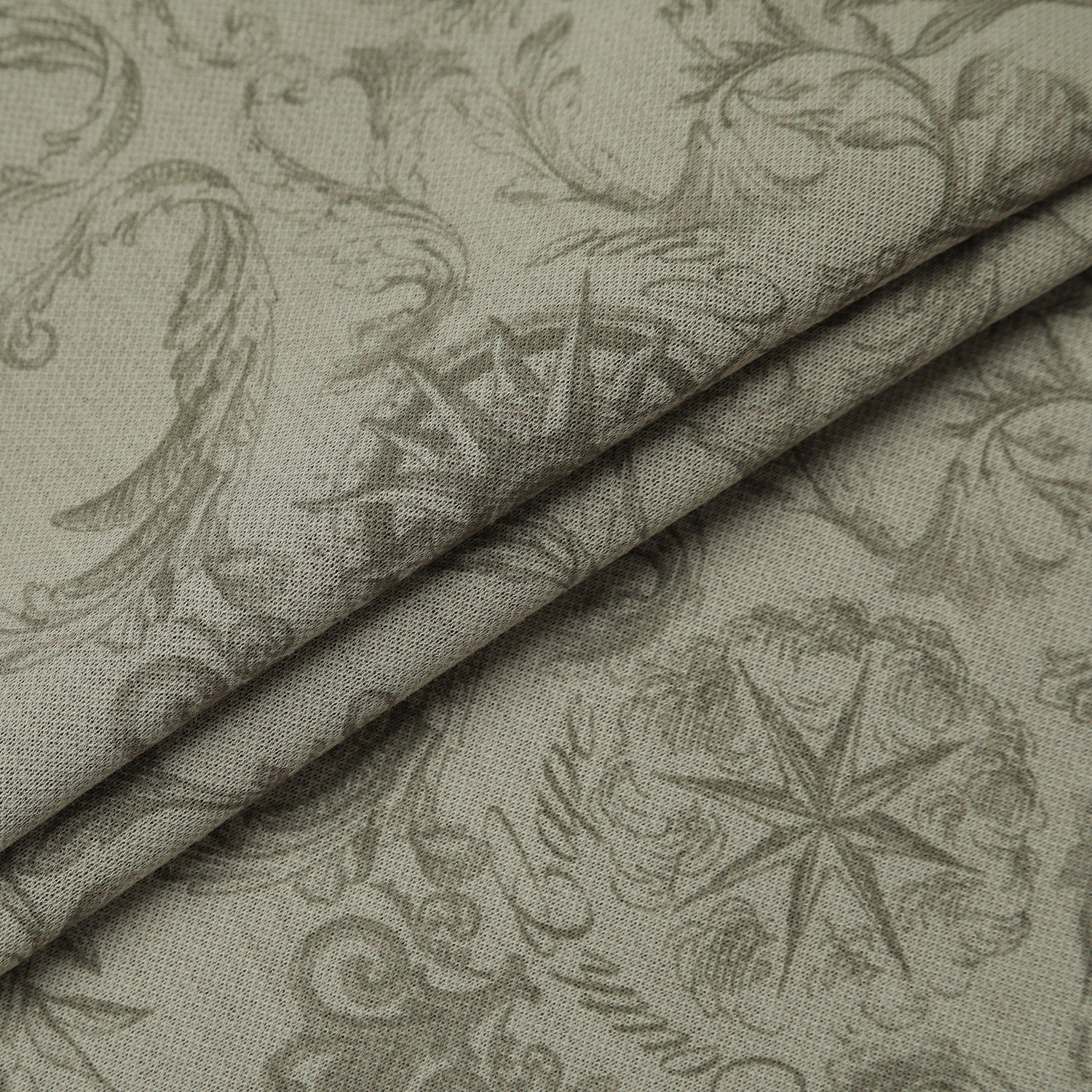 여성 사우스크로스 프린트 저지 집업 후드 티셔츠_카키