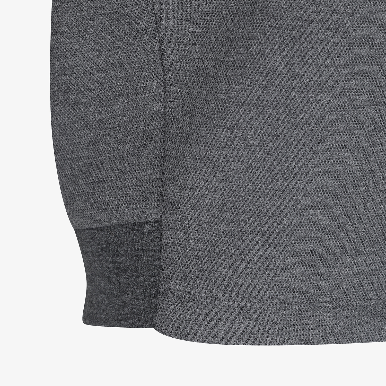 여성 사우스크로스 로고 하프넥 후드 티셔츠_그레이