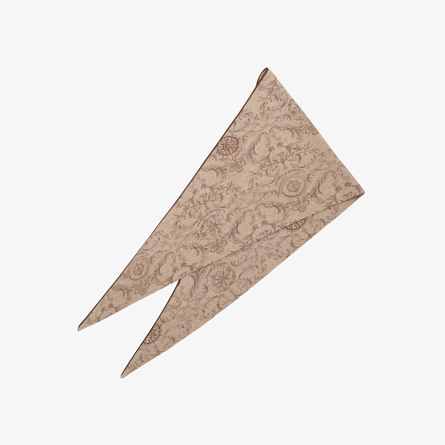 여성 사우스크로스 트라이앵글 스카프_베이지