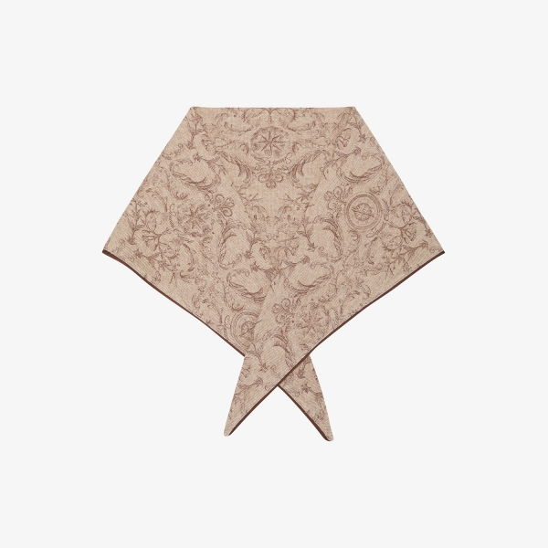 여성 사우스크로스 트라이앵글 스카프_베이지