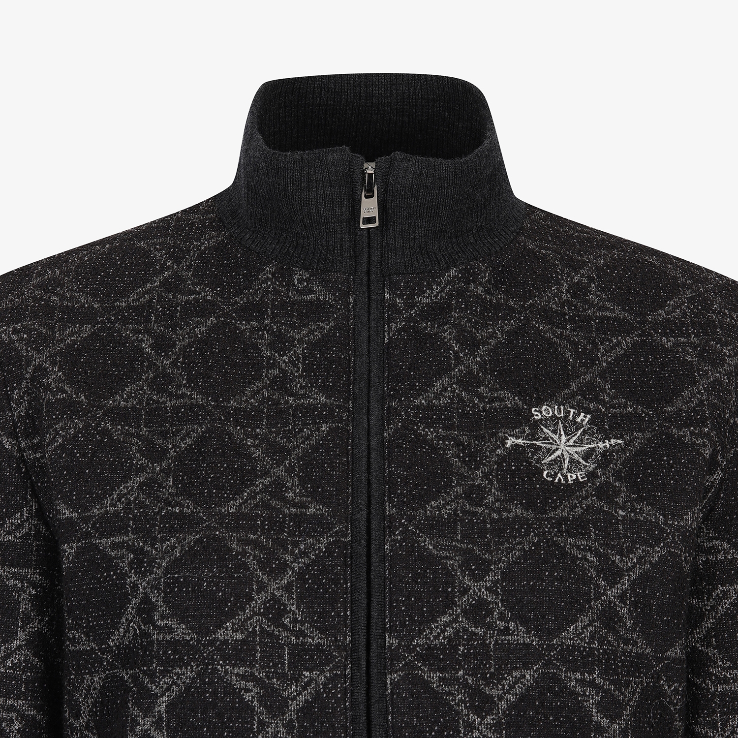 여성 사우스크로스 볼란테 트위드 패딩 점퍼_블랙