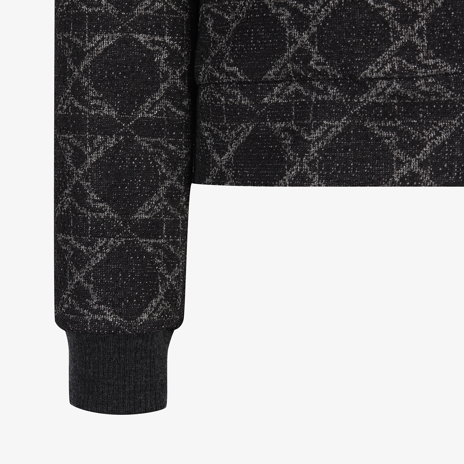 여성 사우스크로스 볼란테 트위드 패딩 점퍼_블랙