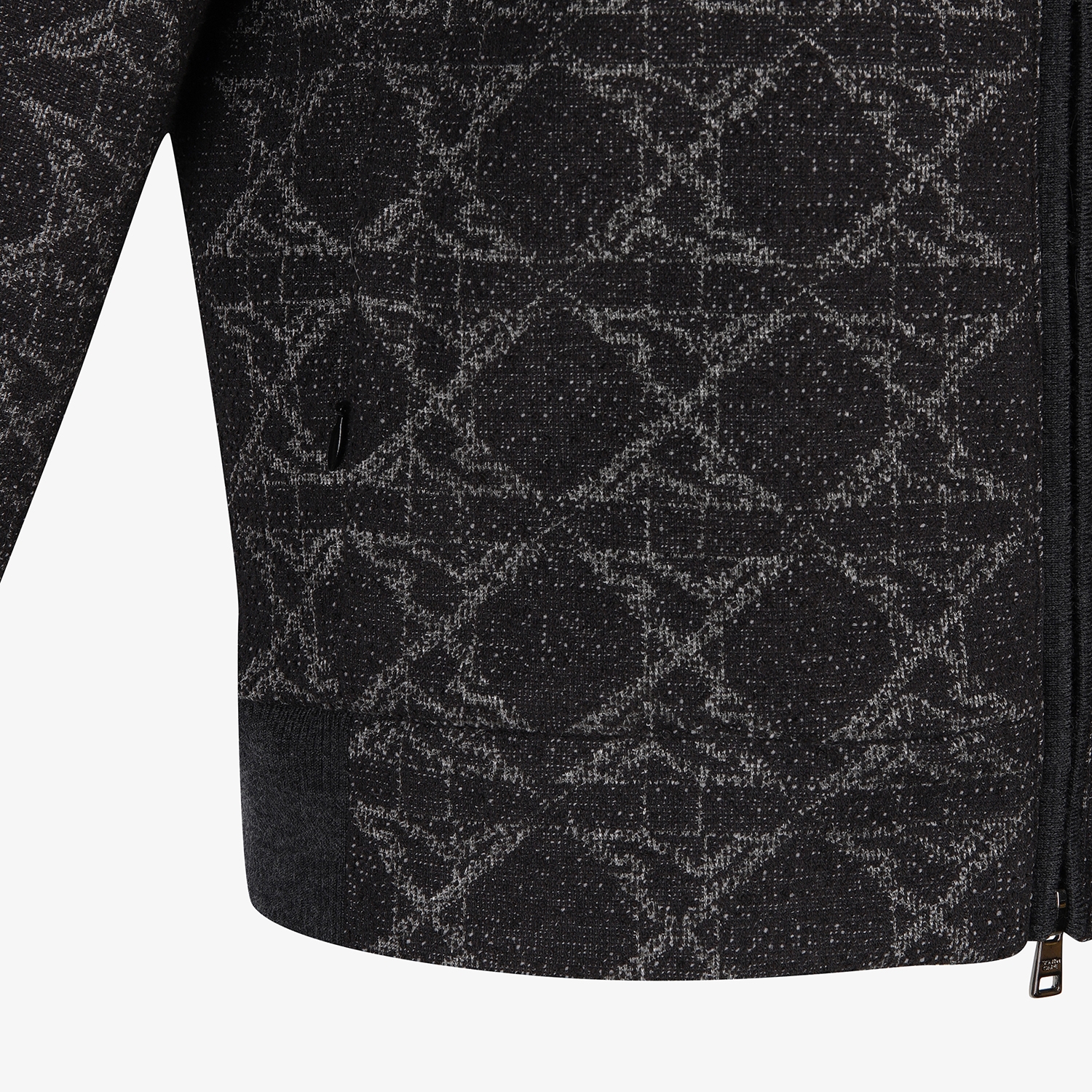 여성 사우스크로스 볼란테 트위드 패딩 점퍼_블랙