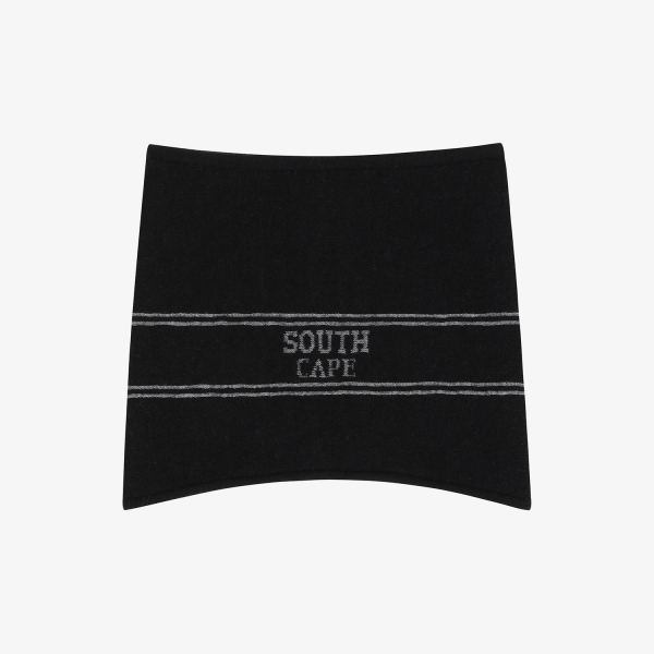 사우스케이프 유니 리버시블 니트 넥 워머_블랙