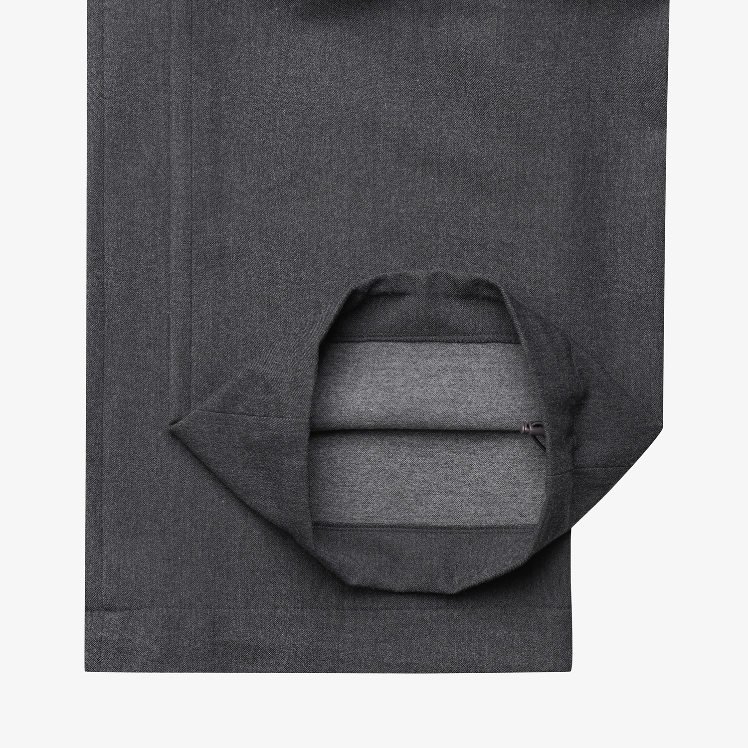 사우스케이프 여성 소프트 핀턱 윈터 와이드 팬츠_멜란지 그레이