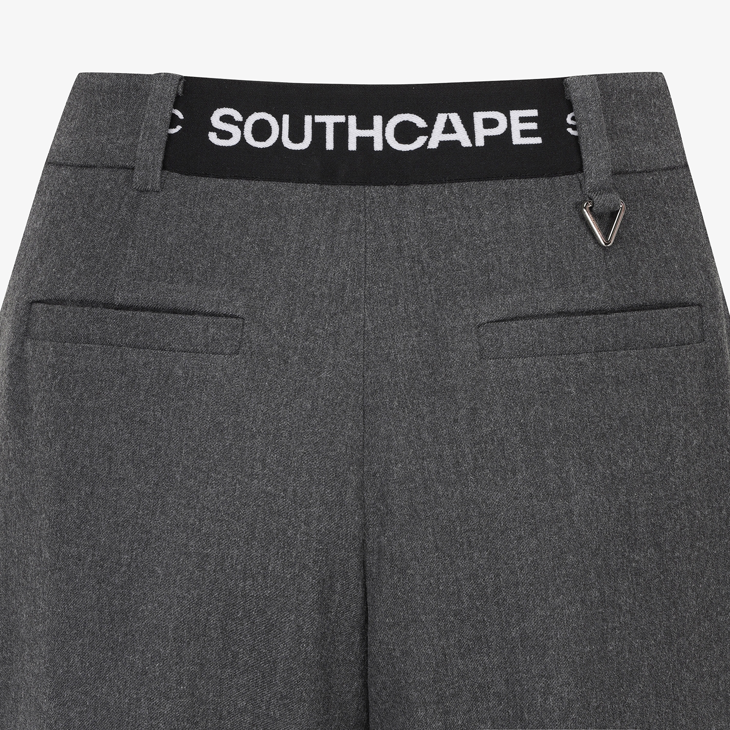 사우스케이프 여성 소프트 핀턱 윈터 와이드 팬츠_멜란지 그레이