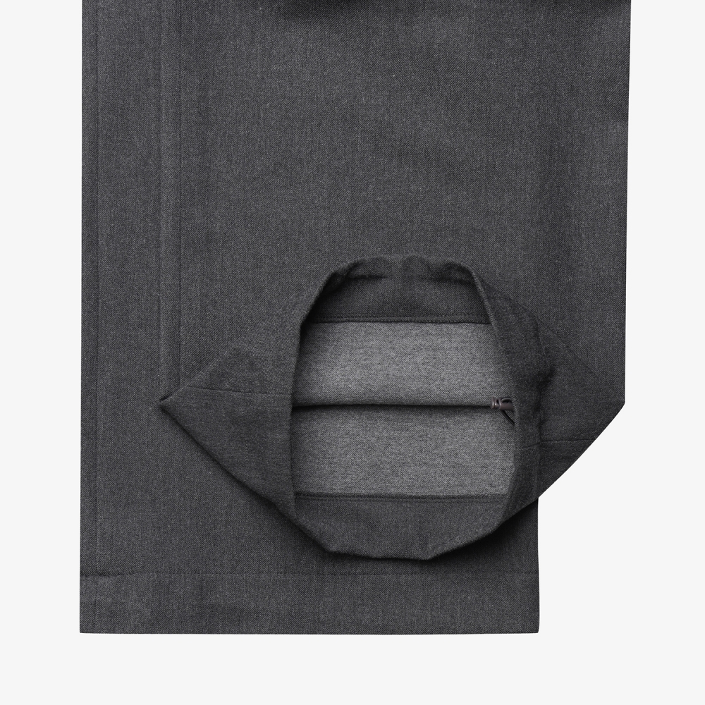 사우스케이프 여성 소프트 핀턱 윈터 와이드 팬츠_멜란지 그레이