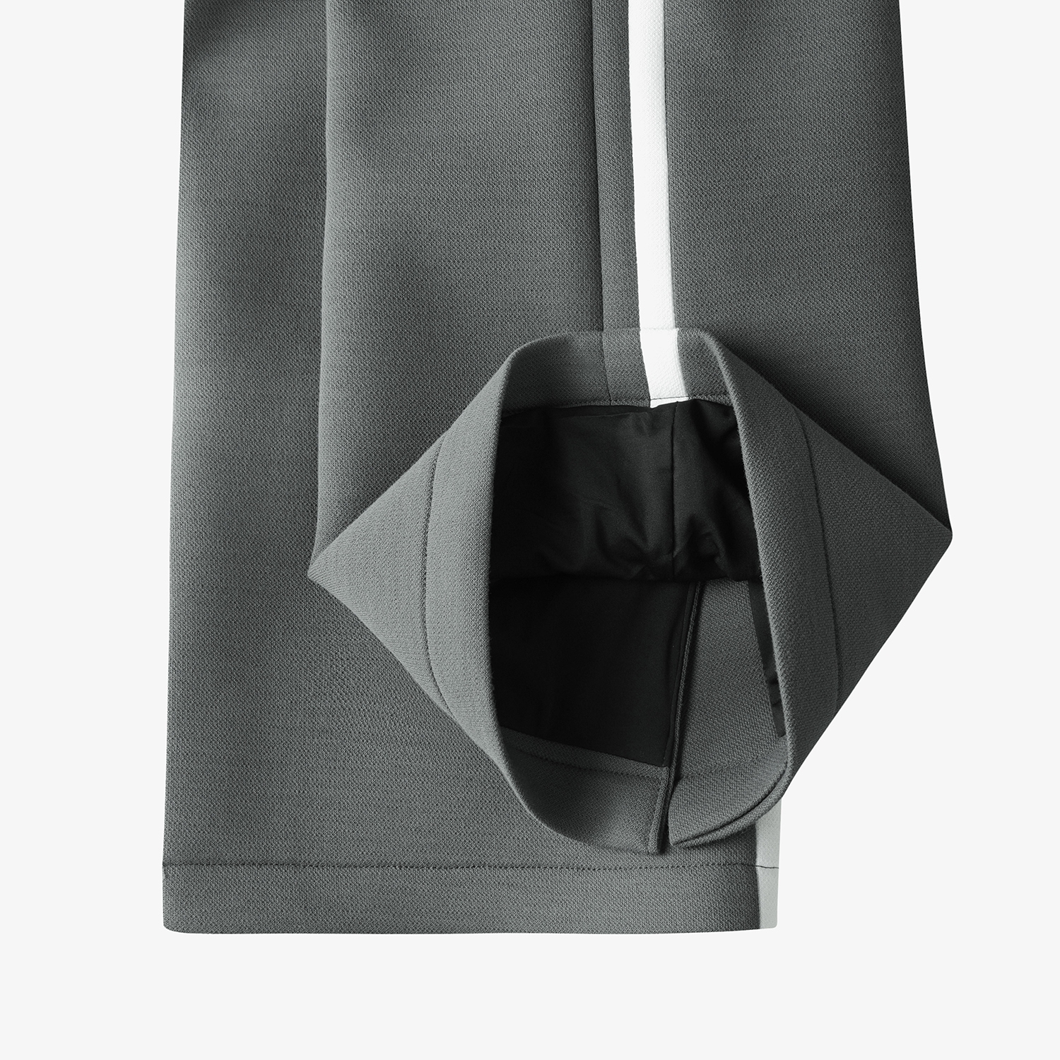 여성 사우스크로스 사이드 배색 라인 팬츠_다크 그레이