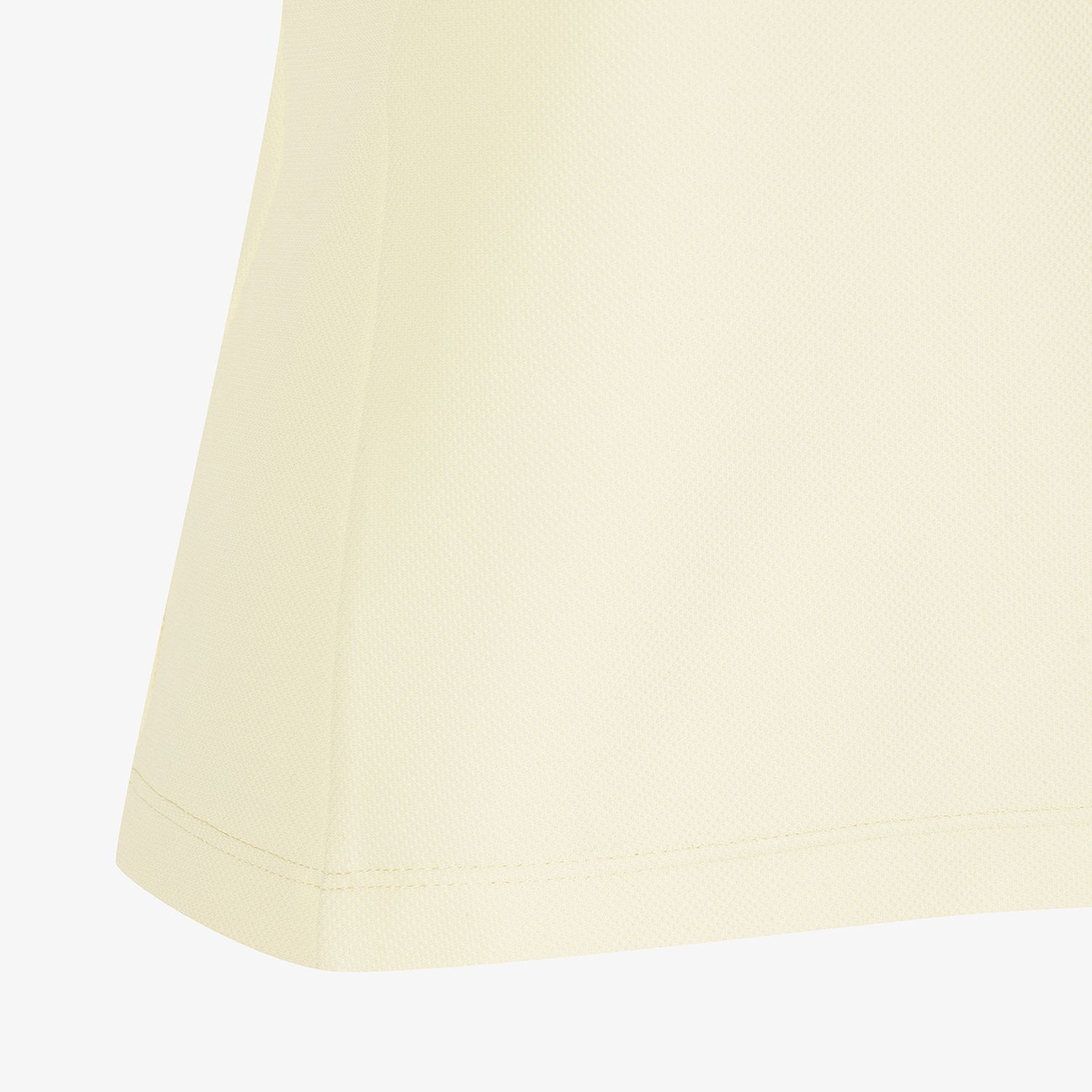 여성 사우스크로스 프릴 모크넥 백 슬릿 티셔츠_라이트 옐로우