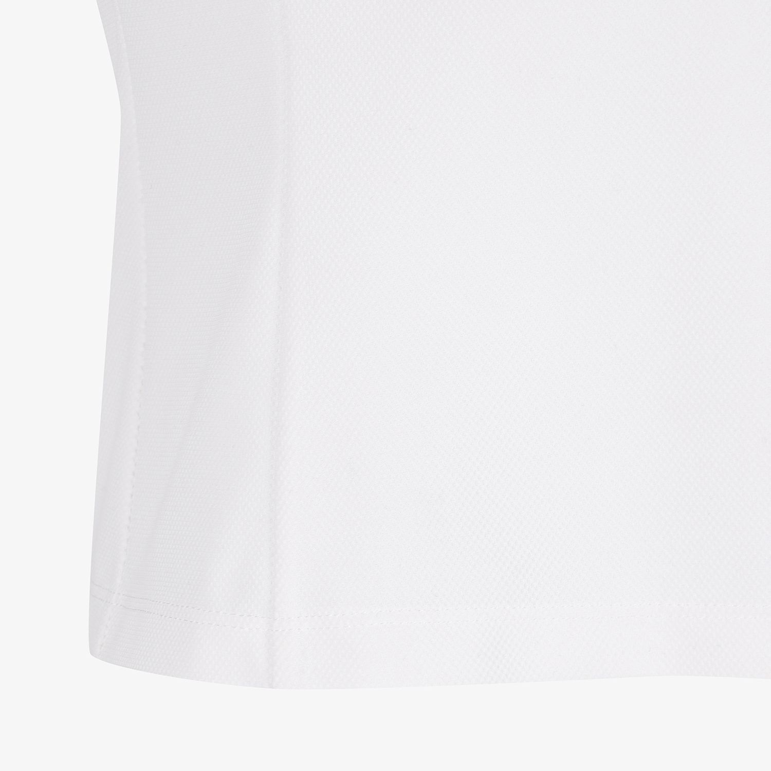 여성 사우스크로스 프릴 모크넥 백 슬릿 티셔츠_화이트