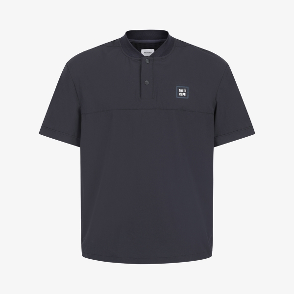 사우스케이프 남성 베이스볼 카라 반팔 티셔츠_다크 네이비