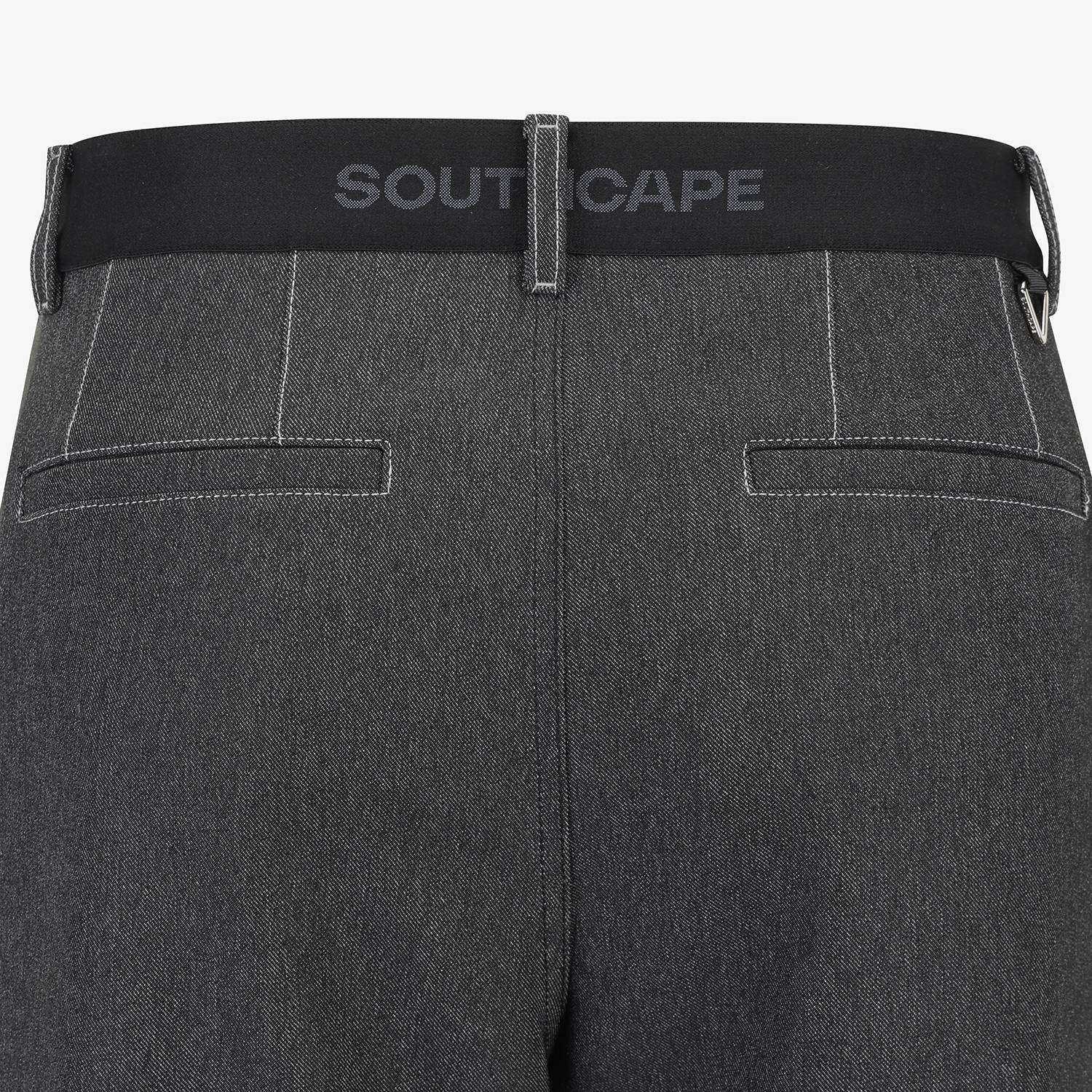 사우스케이프 남성 데님라이크 레귤러핏 팬츠_블랙