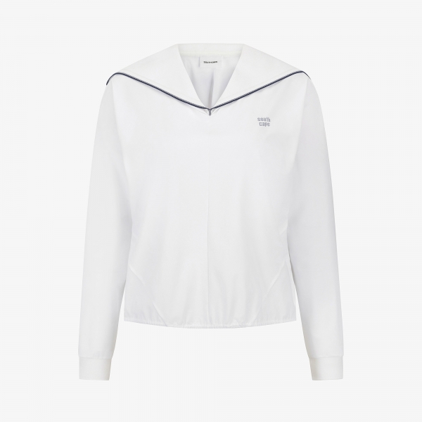 사우스케이프 여성 쿨터치 세일러카라 티셔츠_화이트