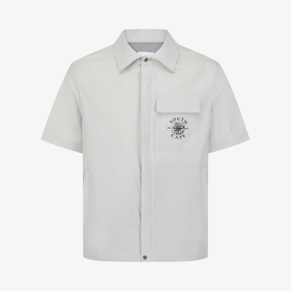 남성 사우스크로스 아웃 포켓 반팔 점퍼_라이트 그레이