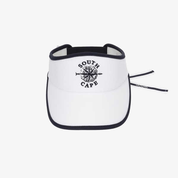 여성 사우스크로스 로고 리본 바이저_화이트